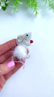 Брошь «Мышка»