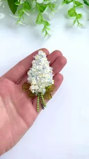 Брошь «Сирень»