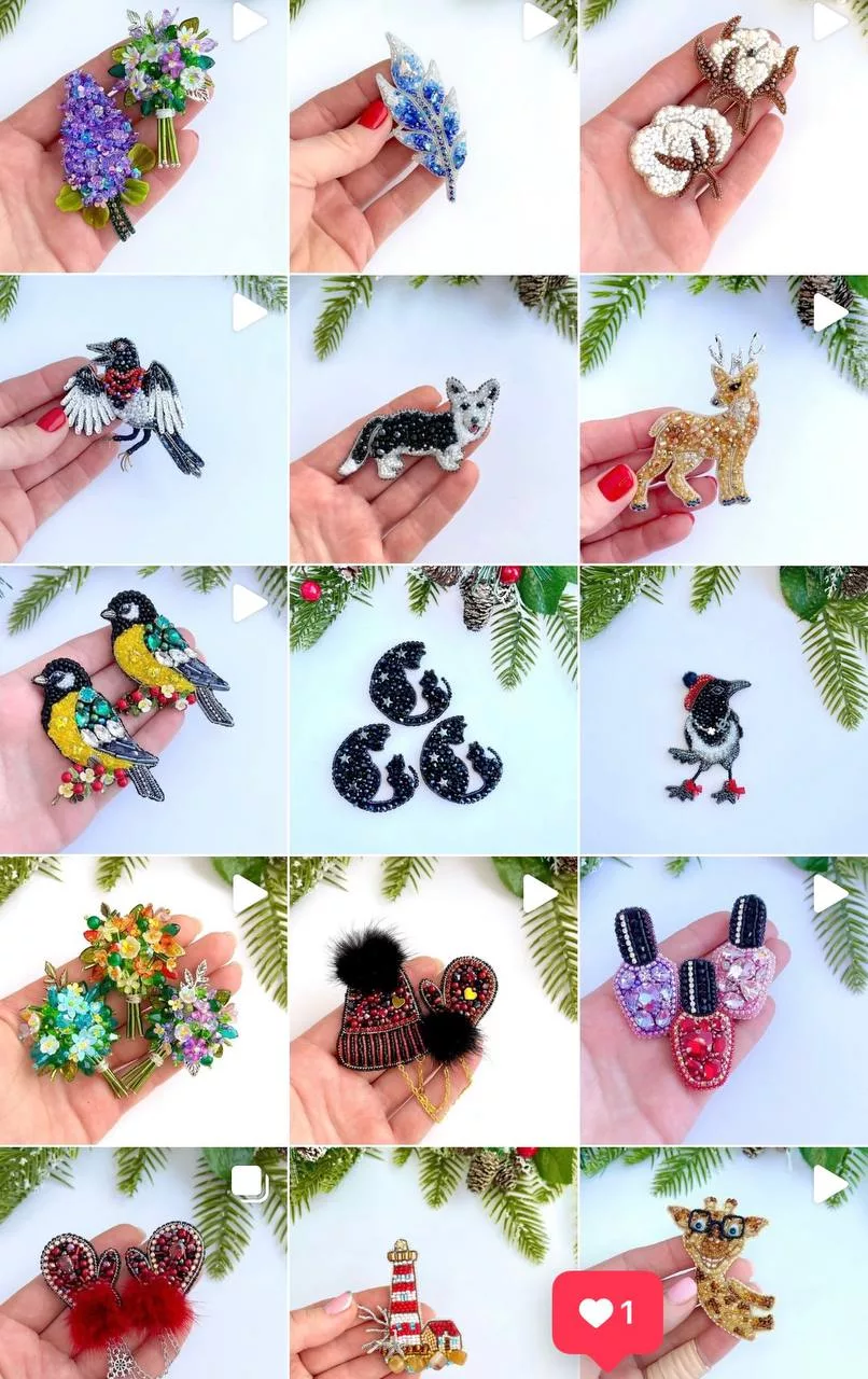 Подборка брошей из коллекции