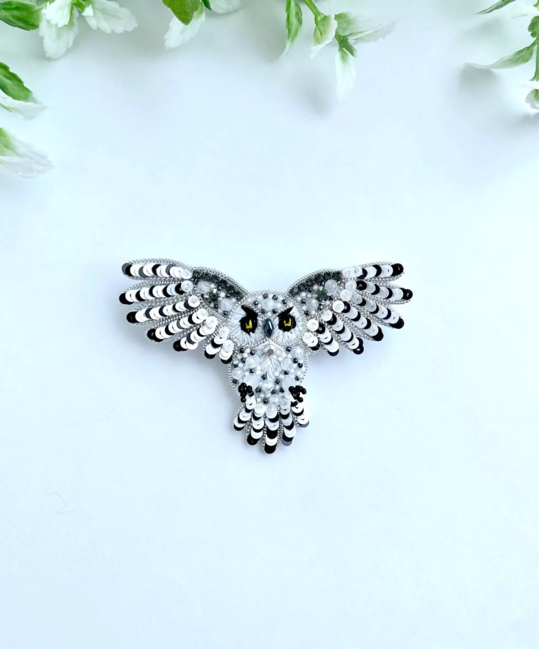 Зимняя брошь