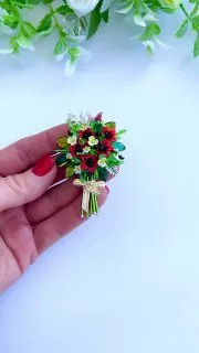 Брошь «Маки»