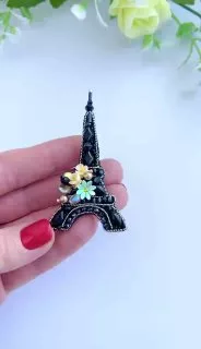 Броши: Эйфелева башня и Париж