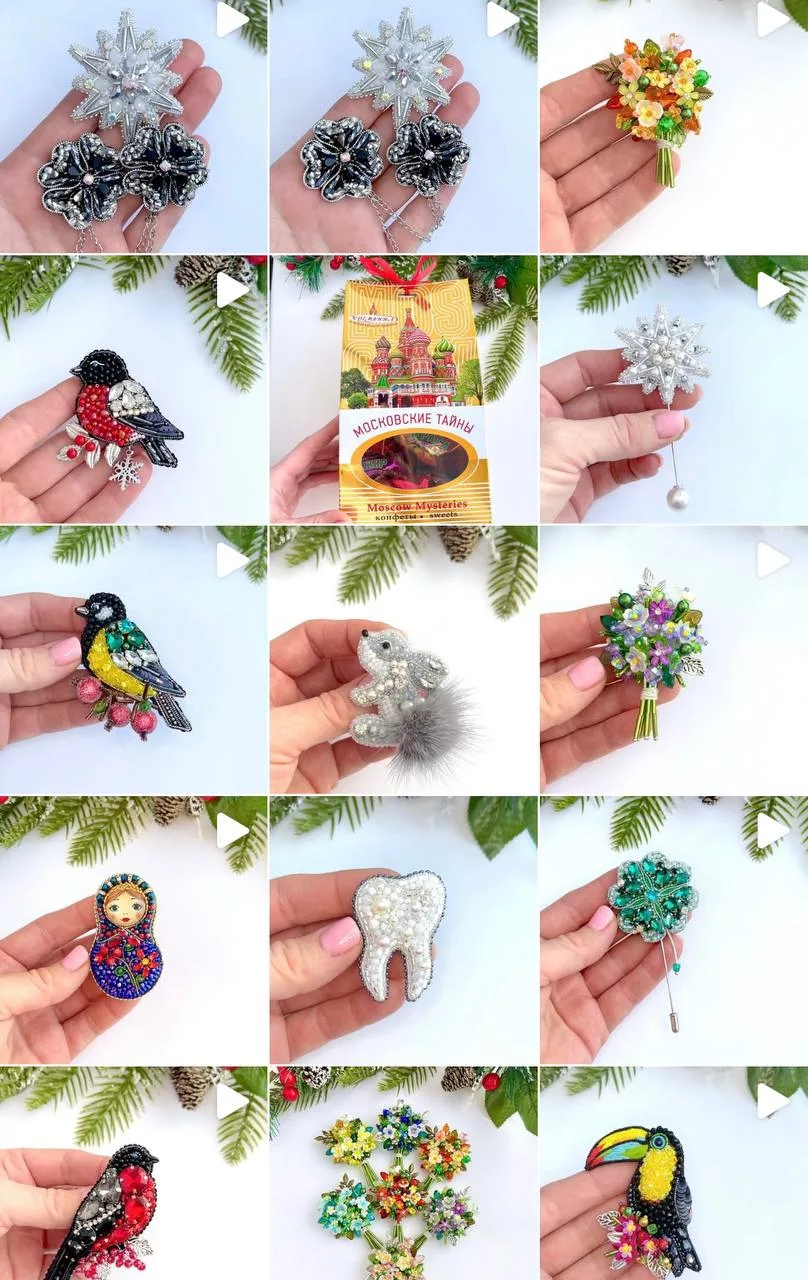 Подборка брошей из коллекции