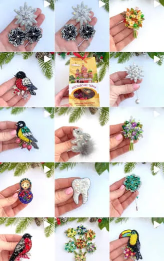 Подборка брошей из коллекции