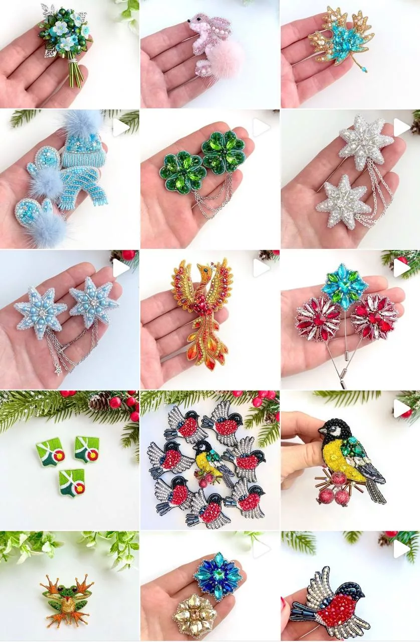 Подборка брошей из коллекции