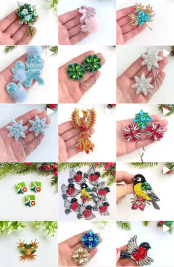 Подборка брошей из коллекции