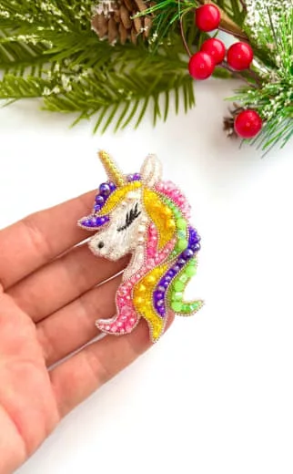 Брошь «Единорог»
