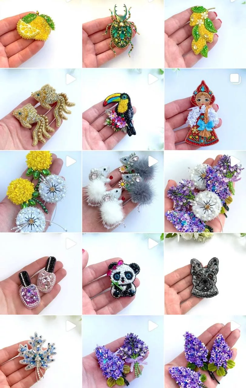 Подборка брошей из коллекции