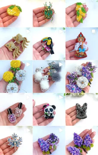 Подборка брошей из коллекции