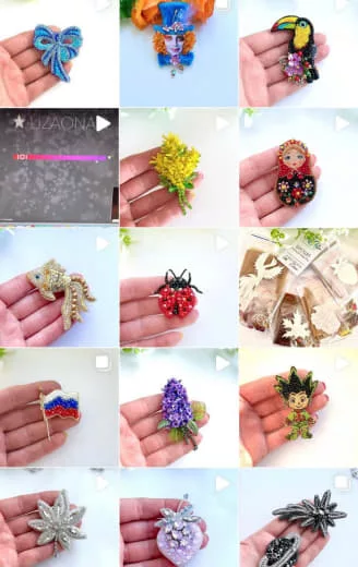 Подборка брошей из коллекции