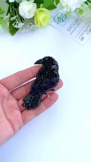 Брошь «Ворон»