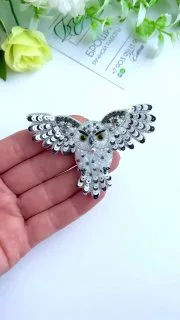 Набор для вышивки броши «Полярная сова»