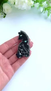 Броши: Кошечка и Кошка