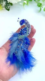 Брошь «Павлин»