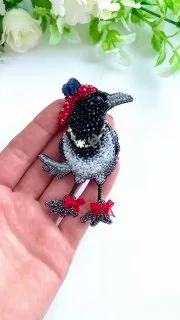 Брошь «Сорока»