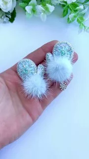 Броши: Рукавичка, Варежка и Снежинка