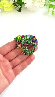 Брошь «Хамелеон»