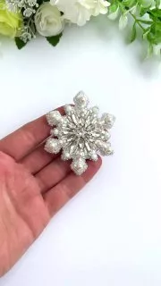 Брошь «Снежинка»