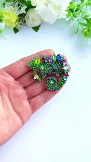 Брошь «Хамелеон»