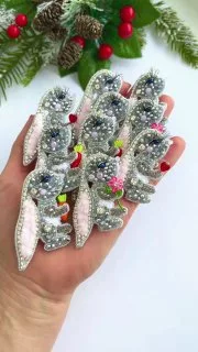 Броши: Кролик и Зайчик