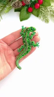 Брошь «Ящерица»