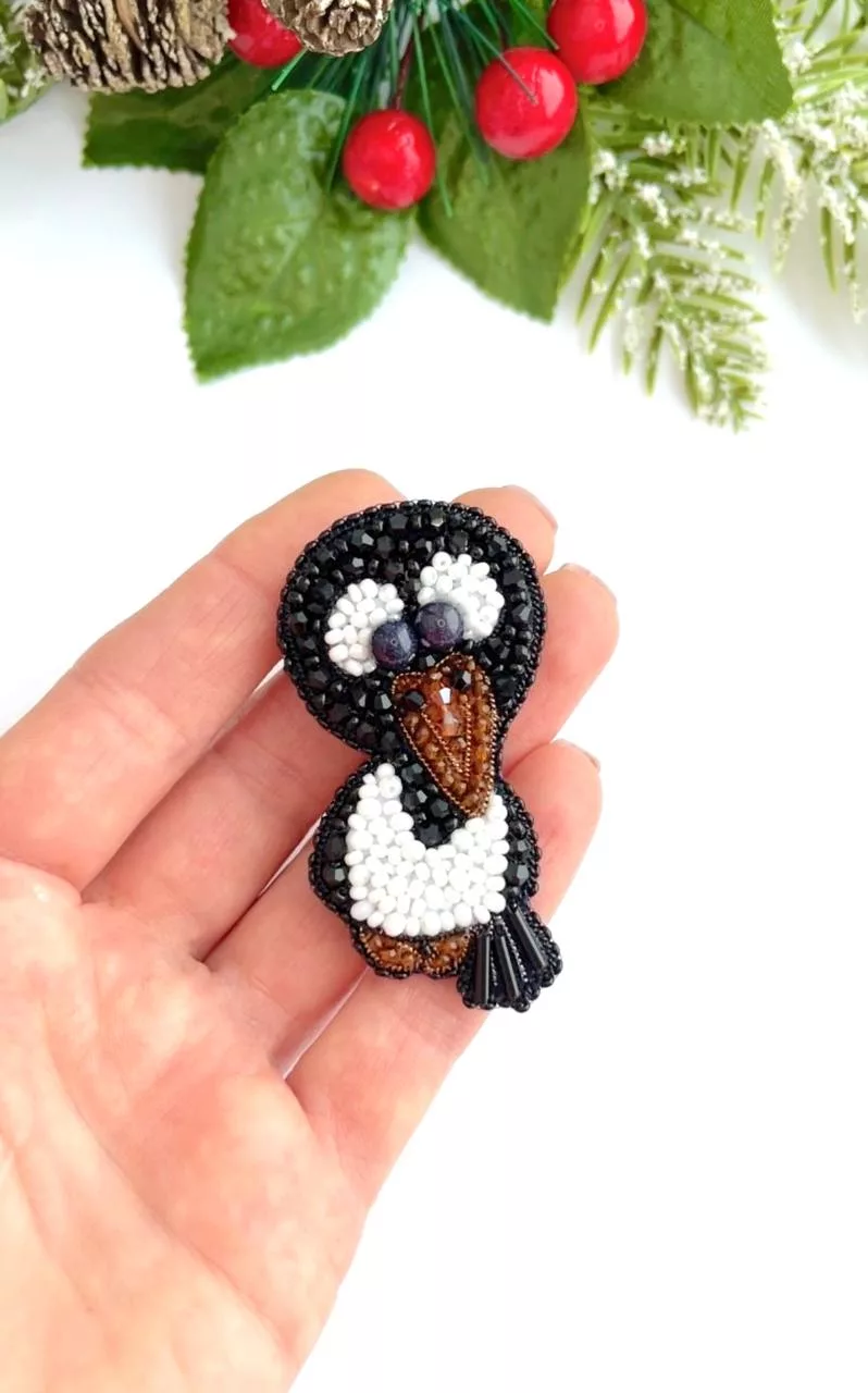 Брошь «Ворона»