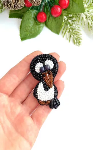 Брошь «Ворона»