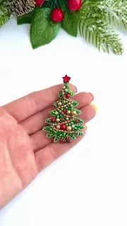 Брошь «Елочка»