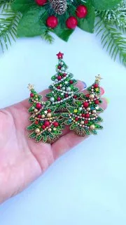 Брошь «Одна елочка есть»