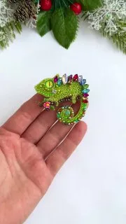 Брошь «Хамелеон»