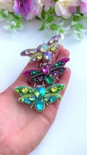 Броши: Бабочка и Мотылек