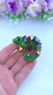 Брошь «Хамелеон»