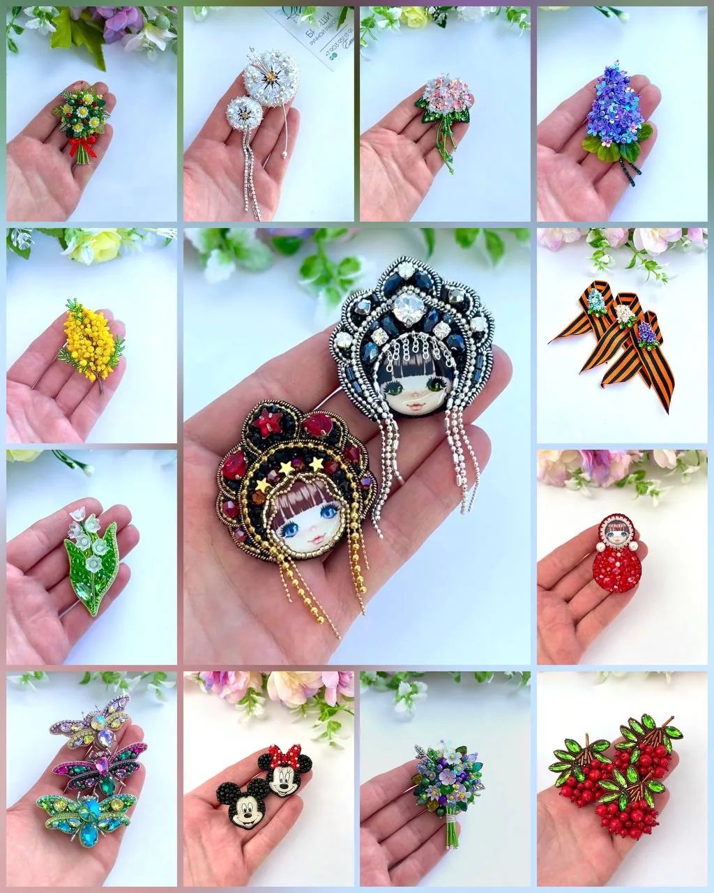 Очный мастер-класс по вышивке броши