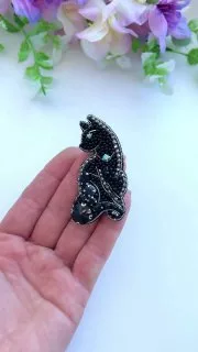 Броши: Кошка и Кошечка