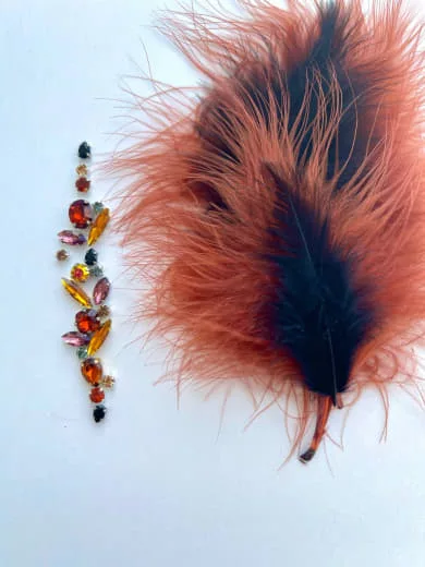 Набор для вышивки броши «Перо»