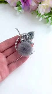 Броши: Мышь и Мышка такая она лапочка