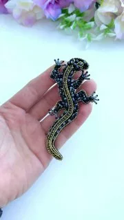 Брошь «Ящерица»