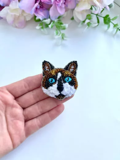 Броши: Кошка и Кот