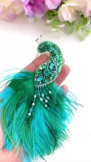 Брошь «Павлин»