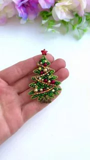 Брошь «Елочка»