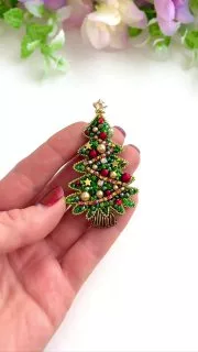 Брошь «Ёлочка»