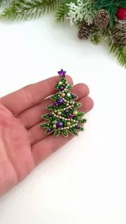 Брошь «Ёлочка»
