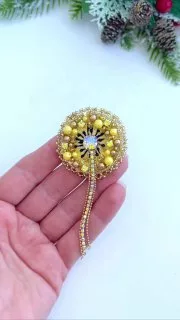 Брошь «Одуванчик»