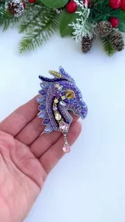 Броши: Дракон и Символ года