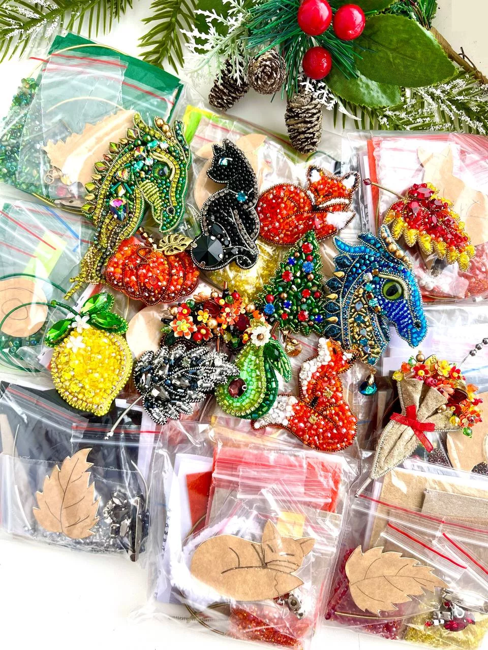 Набор для вышивки броши