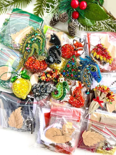 Набор для вышивки броши