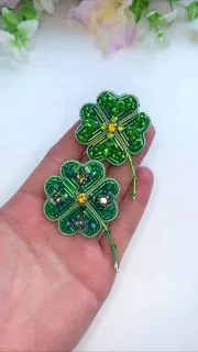Брошь «Клевер»