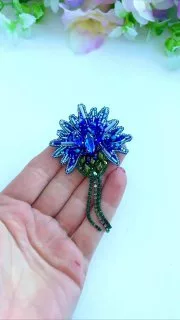 Брошь «Василек»