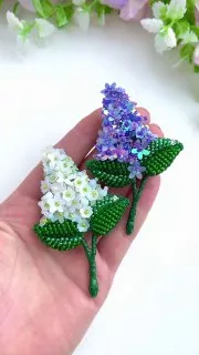 Брошь «Сирень»