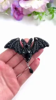 Брошь «Летучая мышь»